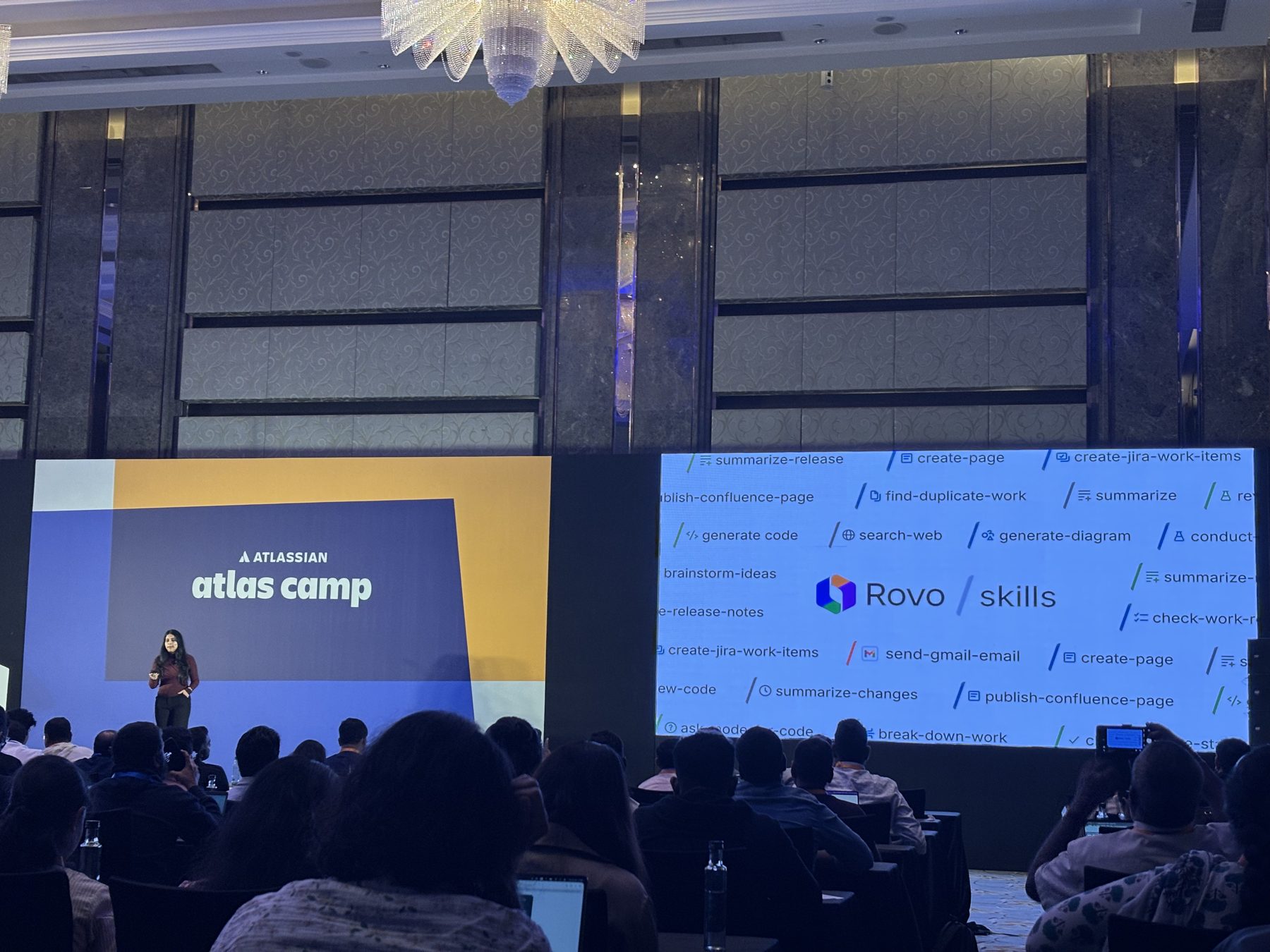 A session on Atlassian Rovo Skills at Atlas Camp Bengaluru 2026