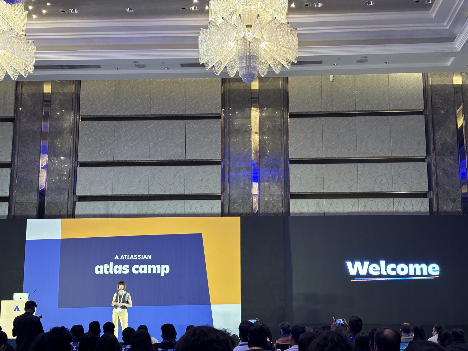 The welcome area at Atlas Camp Bengaluru 2026, Atlassian's developer conference in India